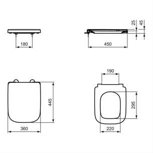 Ideal Standard Is I.life A Seat And Cvr Wo Scl White 1 T453101