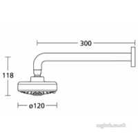 Ideal Standard Jasper Morrison Brassware -  Ideal Standard Jasper Morrison Fixed Shower High Pressure Cp