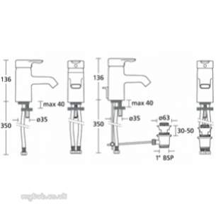 Ideal Standard Jasper Morrison Brassware -  Ideal Standard Jasper Morrison Basin Mixer No Puw Chrome