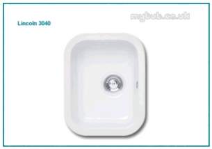 Astracast Sinks And Accessories -  Lincoln 2540 Half Bowl Undermount Wh