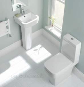 Eastbrook Sanitary Ware -  Eastbrook 56.0016 Minima Basin One Tap Hole White