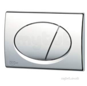 Francis Pegler Wall Frames -  Pegler Yorkshire 4p9052 White Opal Dual Flush Plate For Concealed Wc Frame