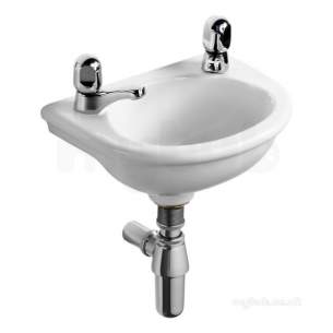 Armitage Sandringham Select -  Armitage Shanks S271701 White Sandringham 350mm Handrinse Basin 1 Right Taphole No Overflow