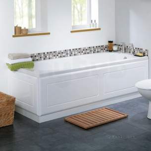 Flabeg Cabinets And Mirrors -  Hib 993.001743 White Denia Side Tub Panel