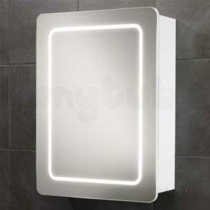 Hib Lighting Cabinets and Mirrors -  Hib 9102300 White Gloss Orlando 500x650mm Wc Bathroom Cabinet Led Illumination