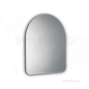 Hib Lighting Cabinets and Mirrors -  Hib 61883000 Mirrored Tara Arched Wc Mirror With Bevelled Edges