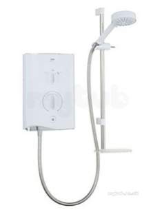 Mira Sport Electrics -  White/chrome Sport Multi-fit 9.0 Kw Electric Shower With 4 Spray Handshower