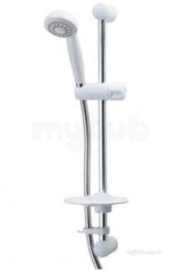 Triton Non Electric Products -  Triton Tskfaarnitwc White/chrome Aaron And Nitro Shower Kit 530mm