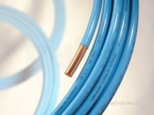 Copper Coils -  Blue Kuterlex 20 Metre Blue Underground Copper Tube Coil 15mmx1.0mm