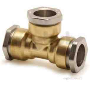 Isiflo Fittings For Mdpe 20mm 63mm -  Pegler Yorkshire R125 27x27x27 Dzr Tee