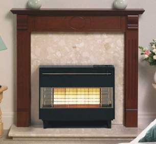 Robinson Willey Gas Fires and Wall Heaters -  Rob Willey Firegem Visa Black Ng