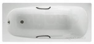 Roca Metal Steel Baths -  Roca Carla Grips Chrome Plated 031003014