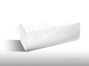Roca Acrylic Baths -  Roca Luxury Reinforced L Pnl 1700 X 700mm White