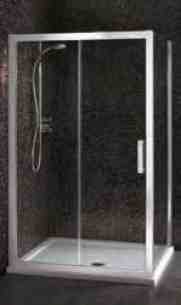 Ideal Standard Synergy Shower Enclosures -  Ideal Standard Synergy L6289 Slider 1000mm Silver Clear