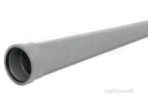 Polypipe Soil -  110mm X 2m S/socket Soil Pipe Sp420-br