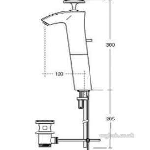 Ideal Standard Sottini Brassware -  Ideal Standard Artefact A3667 S/l Vessel Basin Mixer Cp