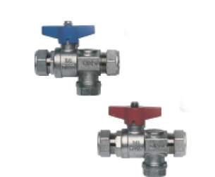 Rada And Meynell Commercial Showers -  Meynell 22mm Isolating Strainer Valves