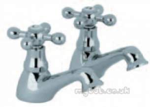 Eastbrook Brassware -  4.1111 Viscount Luxury Basin Taps Chrome