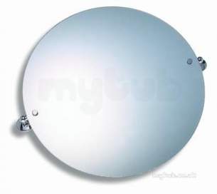 Metal Znojmo Nova Bathroom Accessories -  Nova 1 50cm Round Mirror Chrome Plated C/w Bracket Obsolete