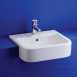 Ideal Standard Square E3102 500 X 450mm One Tap Hole Semi-countertop Basin Wh