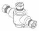 Rada 407.07 222-t3-dk 3/4 Inch Bath Mixer Valve