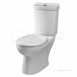 Grace Close Coupled Toilet Set Flushwise 4/2.6l Toilet Pan Cistern And Seat Gcec42wh