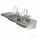 1800 Sink Double Bowl And Single Left Hand Drainer 2t Ps4054ss