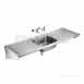 Armitage Shanks Doon Sink S5994 Two Tap Holes 180x65 Pol Ss Db Drn