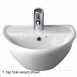 Sola Optimise Semi-recessed Basin 450x380 1 Tap Sa4621wh