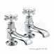 Bristan Art Deco Basin Taps Pair Cp