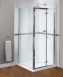 Fen1000aqu Polished Silver Shine Xtra Clear Glass Bi-fold Shower Door 1850mmx800mm