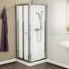 Mira 108373 Silver Flight Ace 900mm Shower Side Panels With 4 Mm Toughened Glass