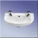 Advent Ad4712 450mm Two Tap Holes Basin White Ad4712wh