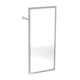 Delabie Adjustable Bathroom Mirror 400x900 St Steel Satin Frame