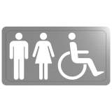 Delabie Male/female Disabled Wall Sticker 304 Stainless Steel Satin