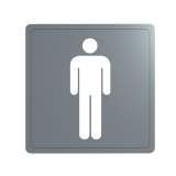 Delabie Male Wall Sticker 304 Stainless Steel Satin