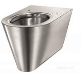 Delabie S21 S Wall Mtd Wc Horizontal Inlet 304 Stainless Steel Satin