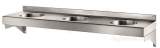 Delabie Triplo Rp Wall Mtd 3 Basins No Tap Hole 304 St Steel Satin