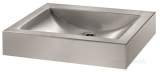 Delabie Uno Counter Top Basin No Tap Hole 304 Stainless Steel Satin