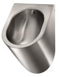 Delabie Delta Wall Mtd Urinal Back Inlet 304 Stainless Steel Satin