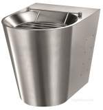Delabie Xl P Floor Std Disposal Sink Horiz Inlet 304 St Steel Satin