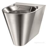Delabie Xl P Floor Std Disposal Sink Vert Inlet 304 St Steel Satin
