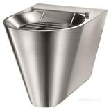 Delabie Xl S Wall Mtd Disposal Sink Horiz Inlet 304 St Steel Satin