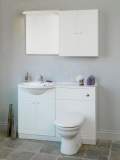 Bonito 600mm Mdf Wc Cover High Gloss White 1.063