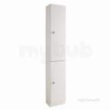 Oslo 30cm Tall Cupboard 2 Door White 1.294