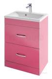 Oslo 58cm Pink Drawer Base Unit Plus Ch Trim