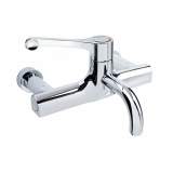 Sola Thermostatic Surgeons Mixer Lever Tap Wall Mounted Fixed Spout