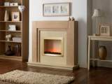 Related item Katell 2kw Wynyard Elec Suite Oak/brass