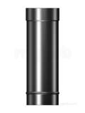 Brefco Matt Black Ve Flue Pipe 4 Inch X 2ft
