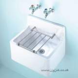 Armitage Shanks Birch S5920 510mm Cleaners Sink Wh With Bucket Grating
